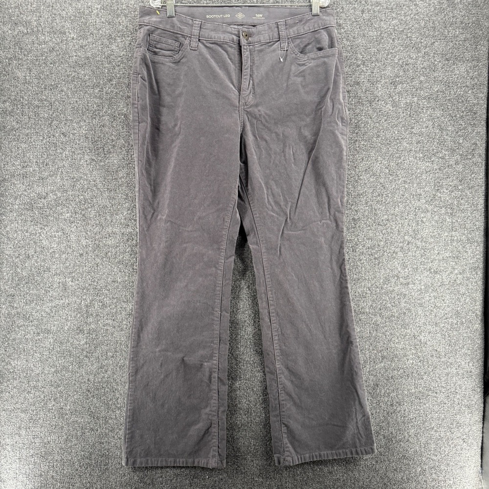 St John Bay Corduroy Pants Womens 16W Bootcut Elastic Waist Hippie Casual‎ Ranch